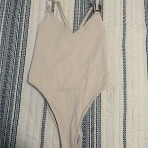 Cream One-Piece Swimsuit